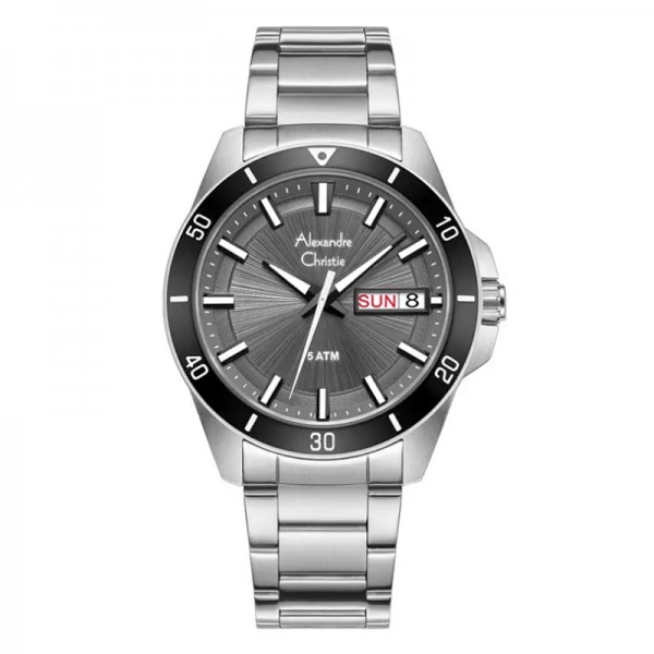 Alexandre Christie AC 6683 Silver Light Grey Steel MEBTBLG Alexandre Christie AC 6683 Silver Light Grey Steel MEBTBLG